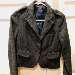 American Eagle Cropped Wool Blazer